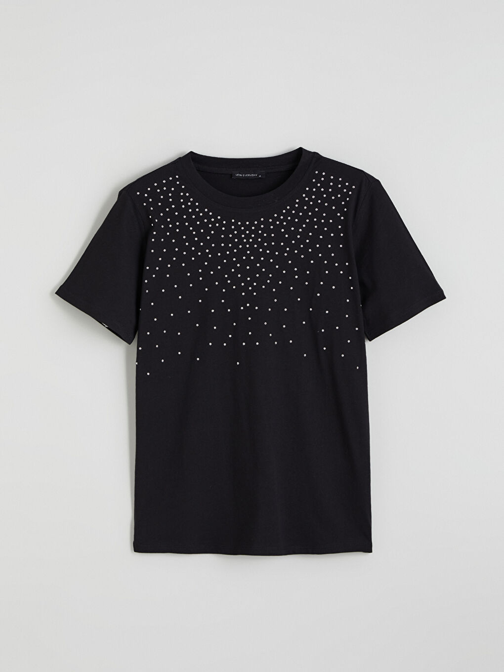 Bisiklet Yaka Taşlı Bluz-4