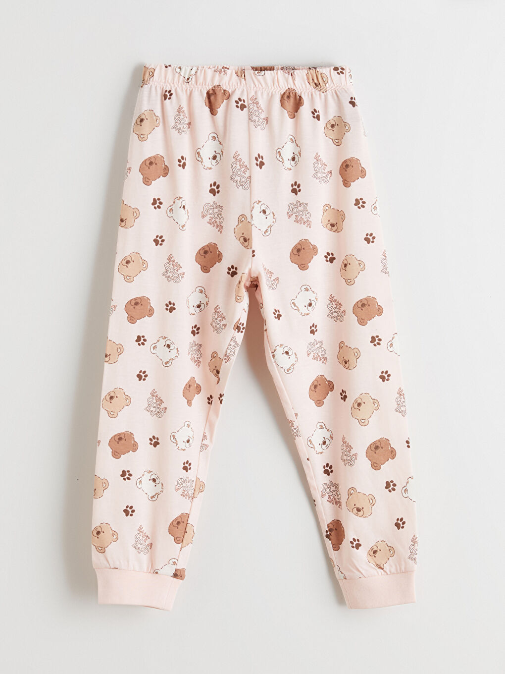 Pembe Baskılı Kız Çocuk Pijama Takımı-4