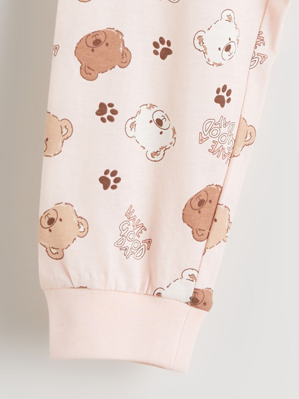 Pembe Baskılı Kız Çocuk Pijama Takımı-5