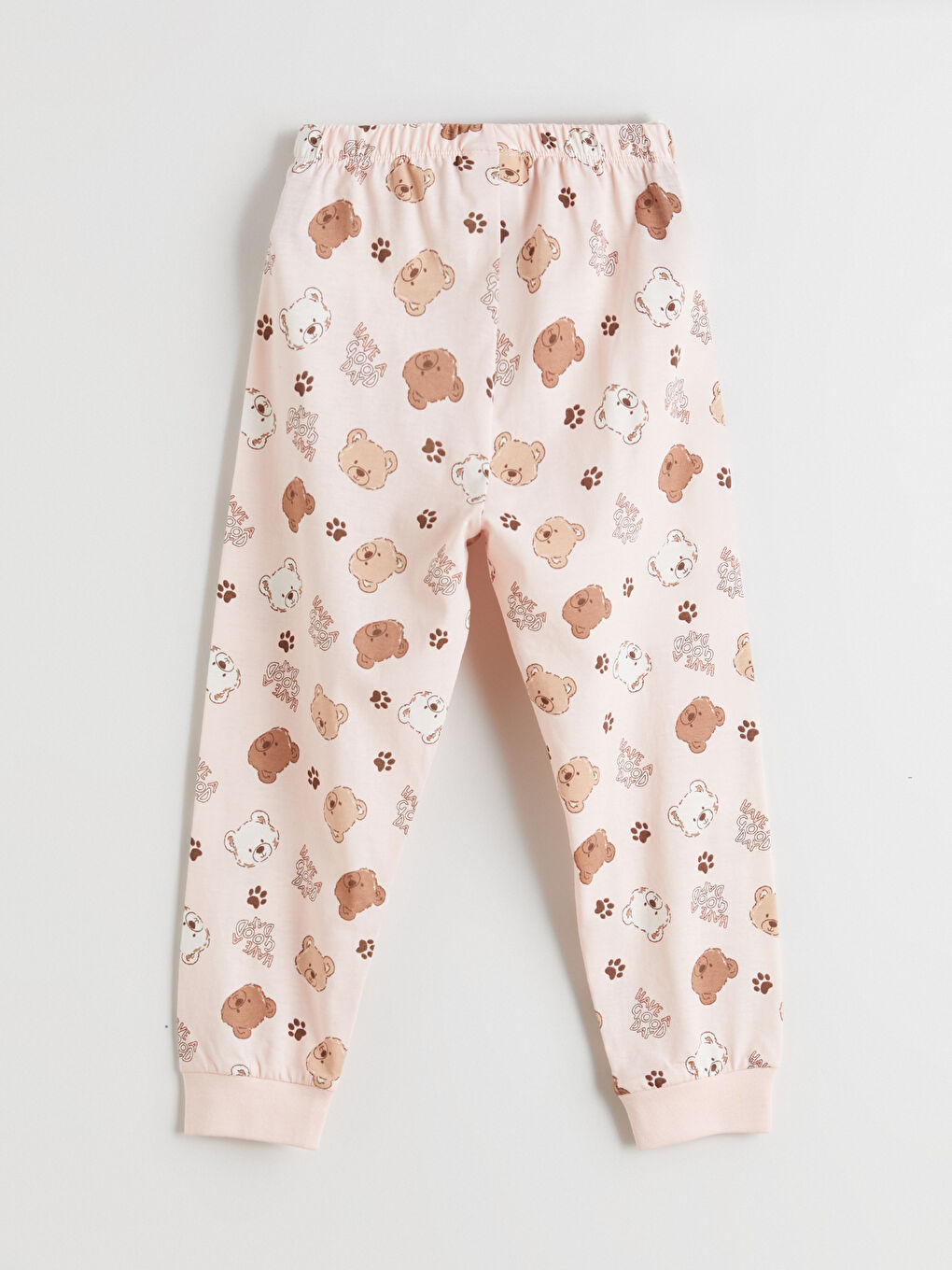 Pembe Baskılı Kız Çocuk Pijama Takımı-6