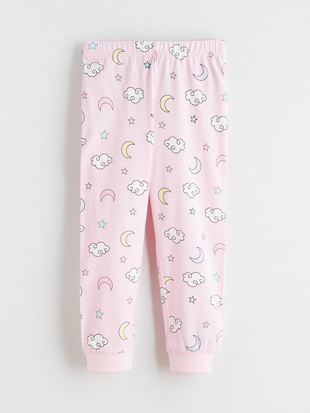 Pembe Bisiklet Yaka Baskılı Kız Çocuk Pijama Takım-4