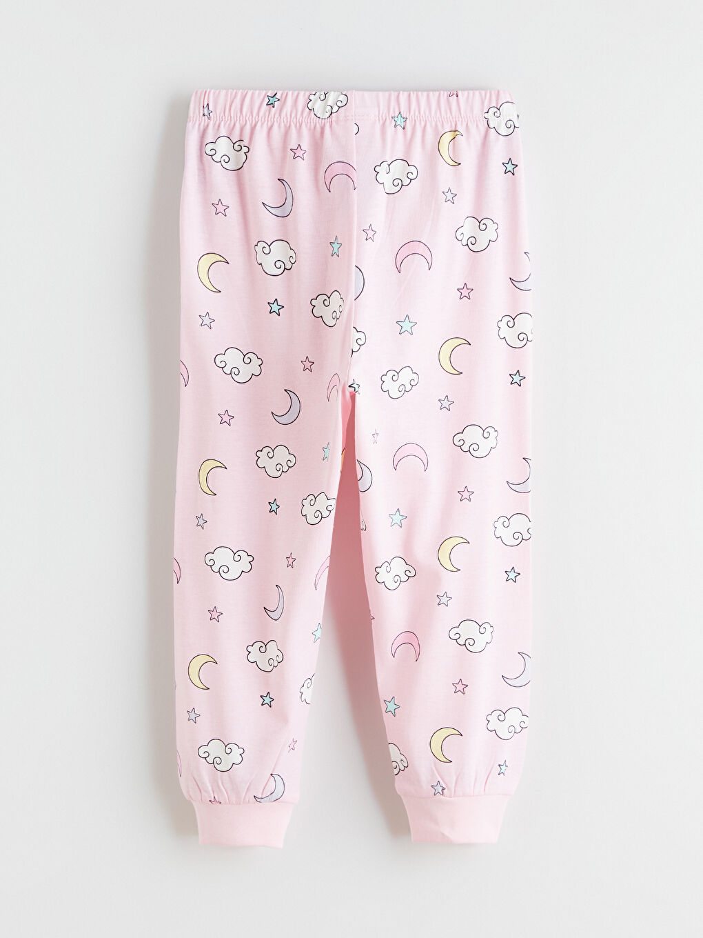 Pembe Bisiklet Yaka Baskılı Kız Çocuk Pijama Takım-6