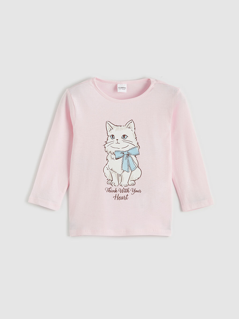 გოგონა ვარდისფერი პიჟამის ნაკრები-1