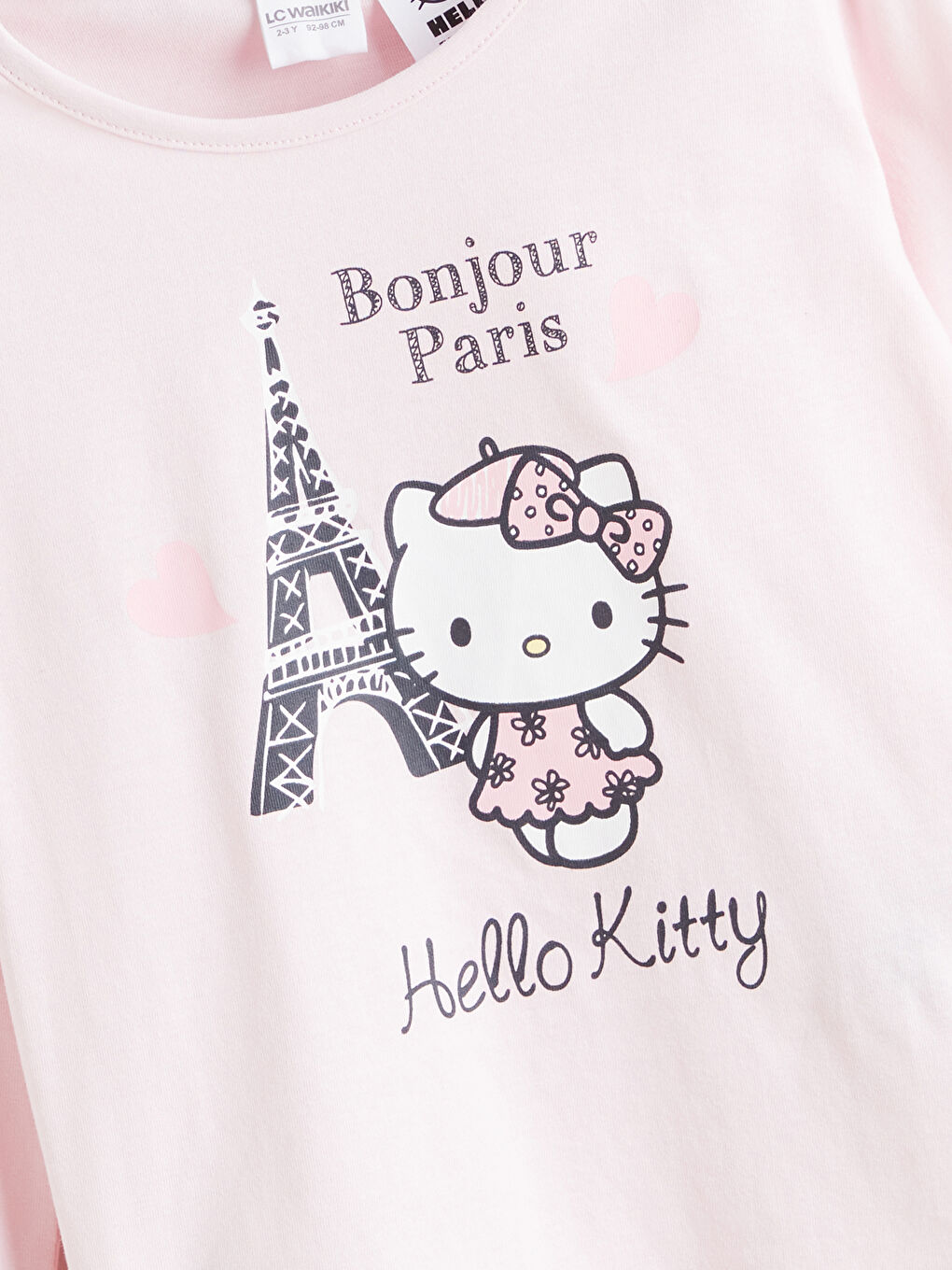 Pembe Hello Kitty Baskılı Kız Çocuk Pijama Takımı-2