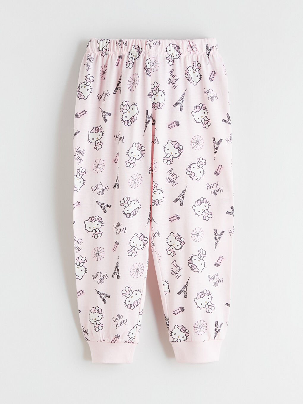 Pembe Hello Kitty Baskılı Kız Çocuk Pijama Takımı-4
