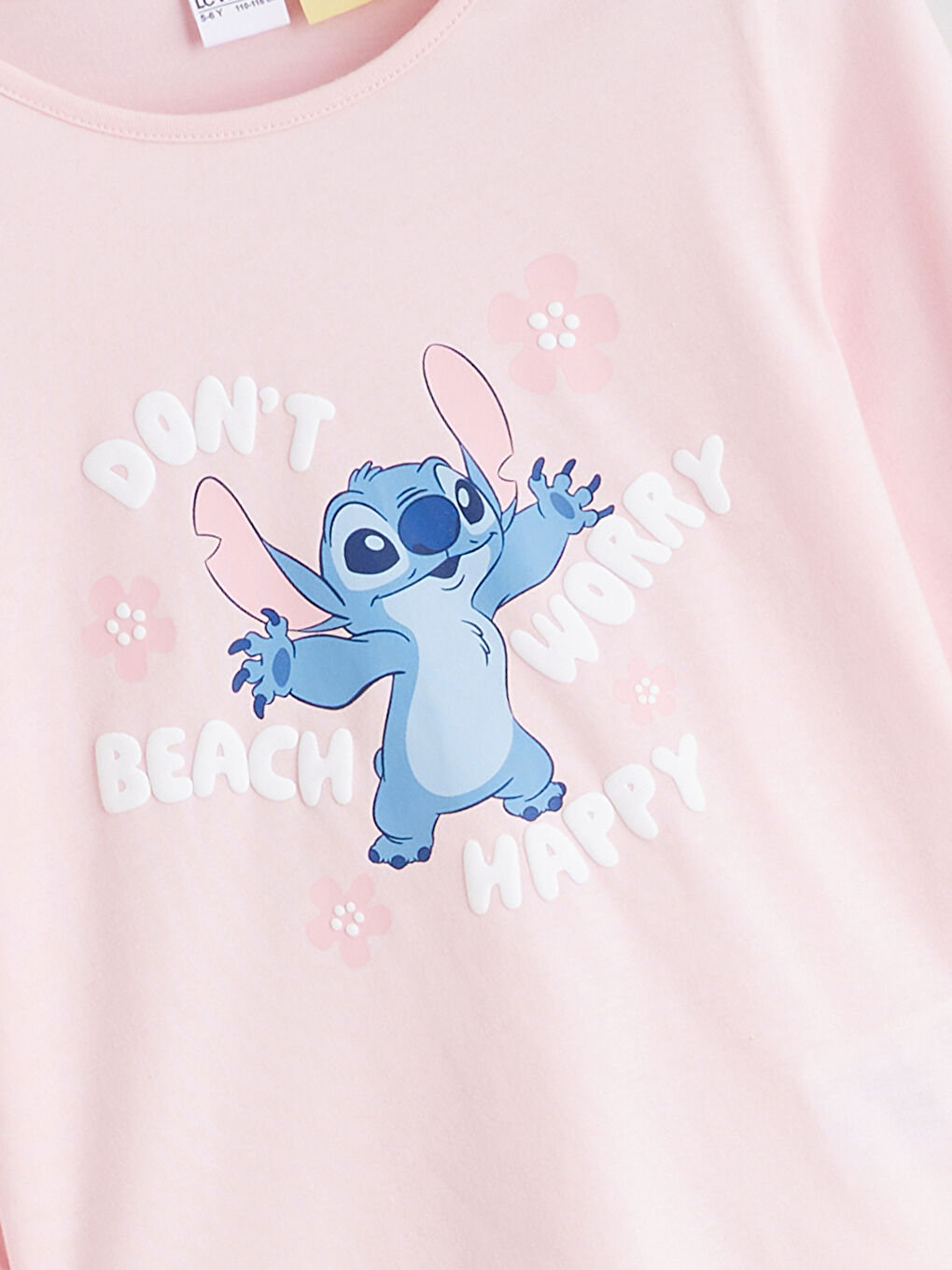 Stitch Baskılı Kız Çocuk Penye Pijama Takımı-2
