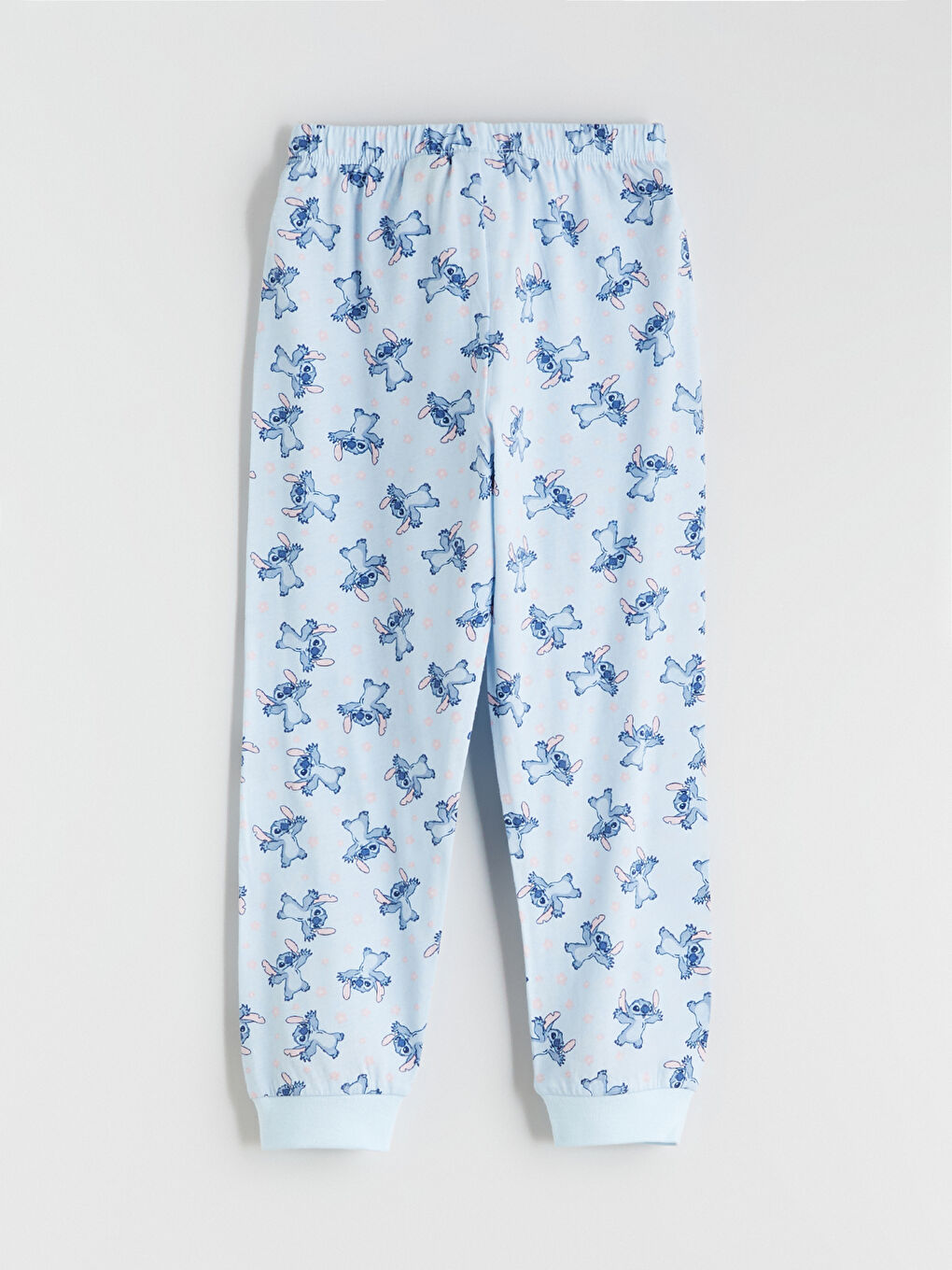 Stitch Baskılı Kız Çocuk Penye Pijama Takımı-6