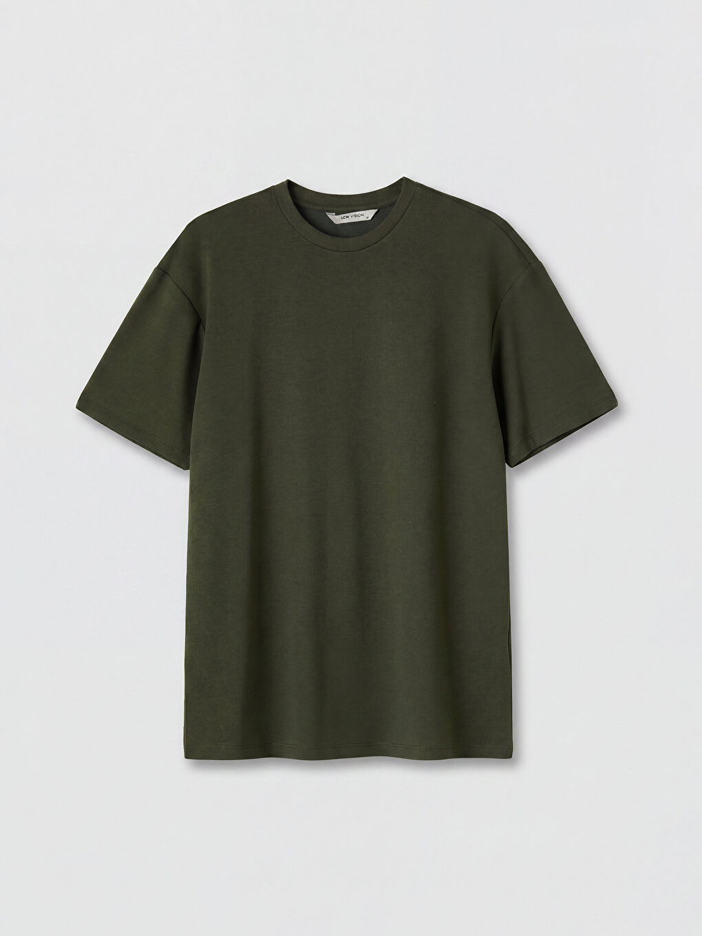 Haki Loose Fit Basic Soft Touch Tişört