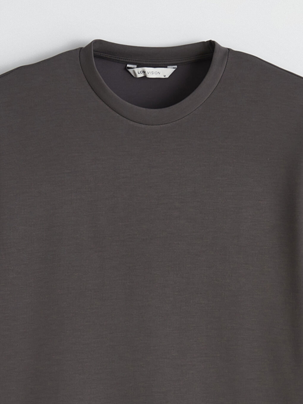 Antrasit Bisiklet Yaka Erkek Tişört-5