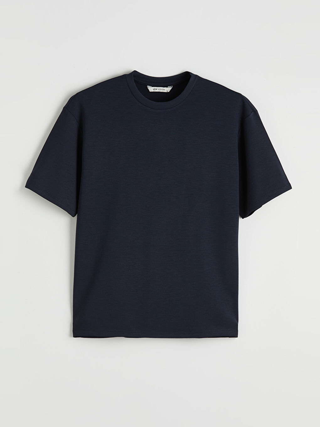 Lacivert Bisiklet Yaka Erkek Tişört