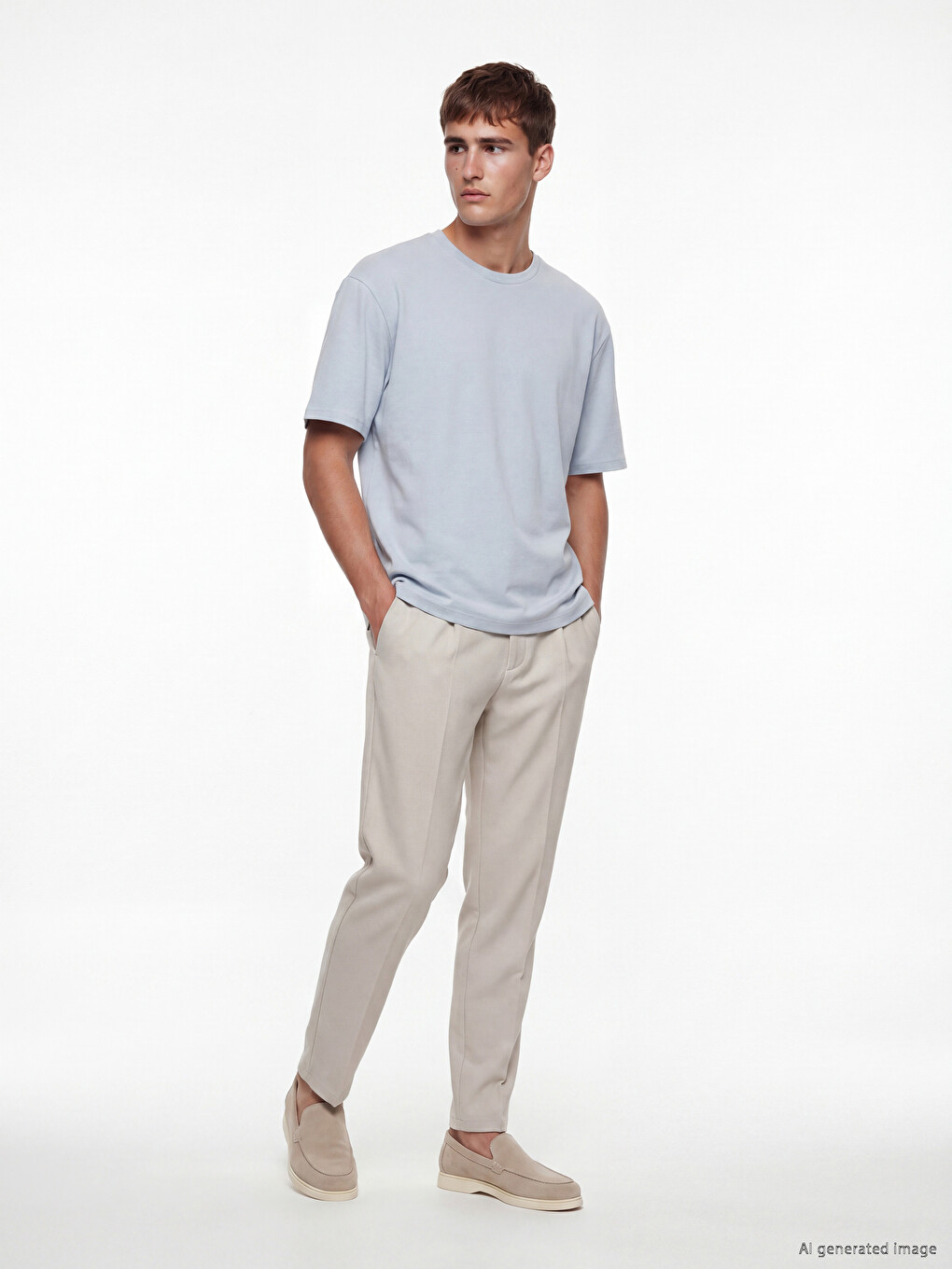 Crew Neck Men's T-shirt-1