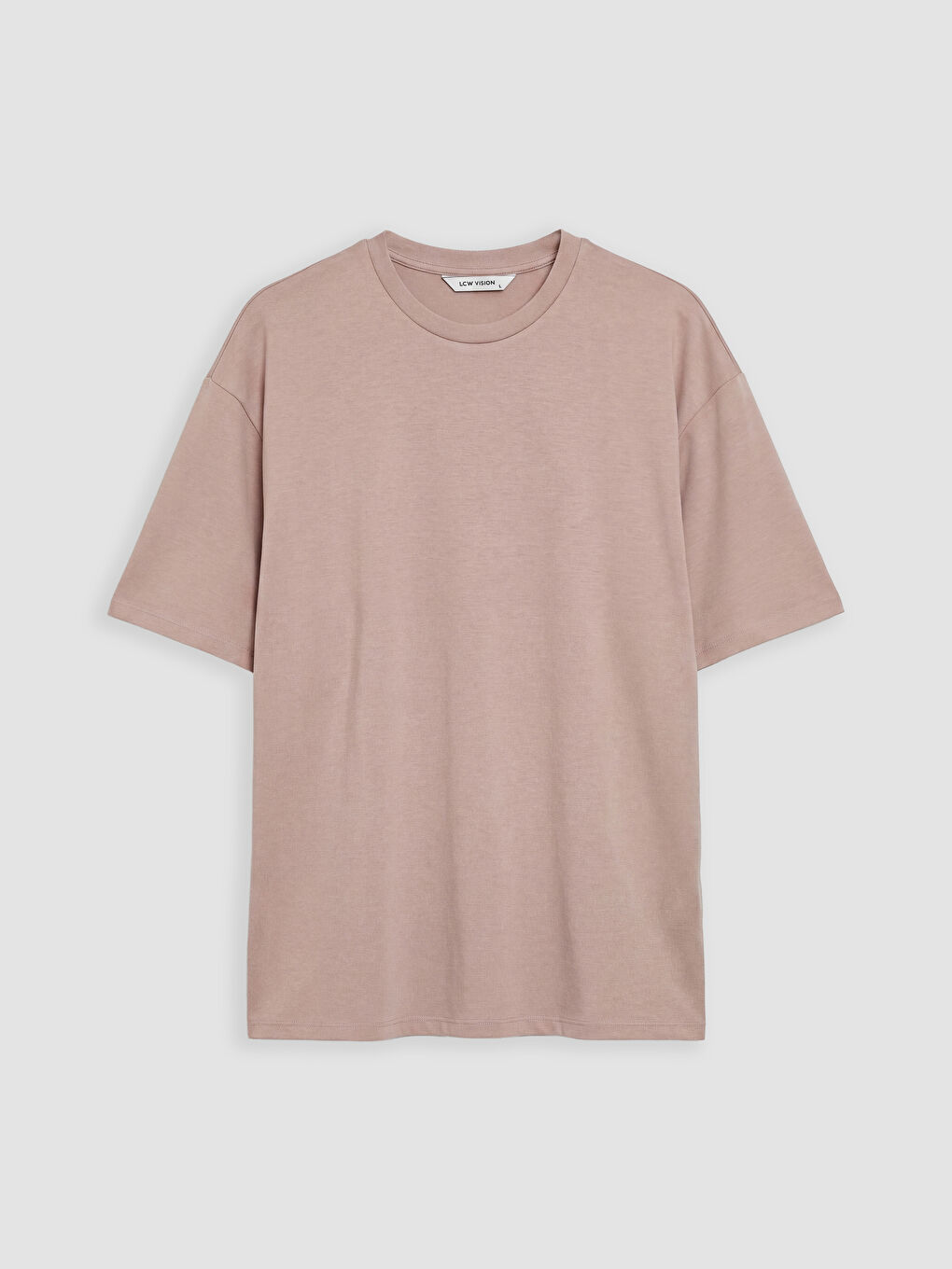 Pembe Bisiklet Yaka Erkek Tişört