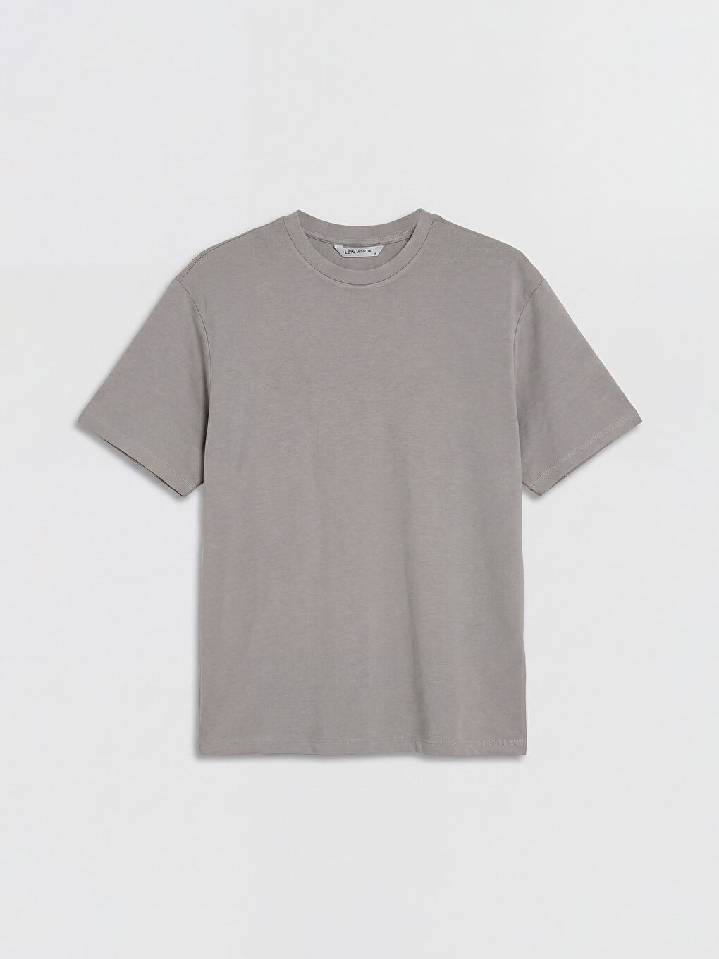 Gri Loose Fit Basic Soft Touch Tişört