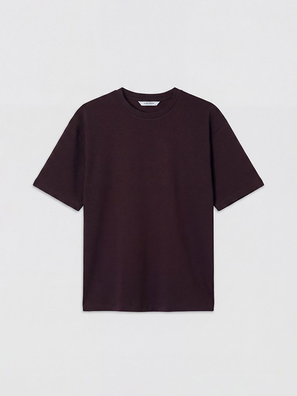 Mürdüm Loose Fit Basic Soft Touch Tişört-4