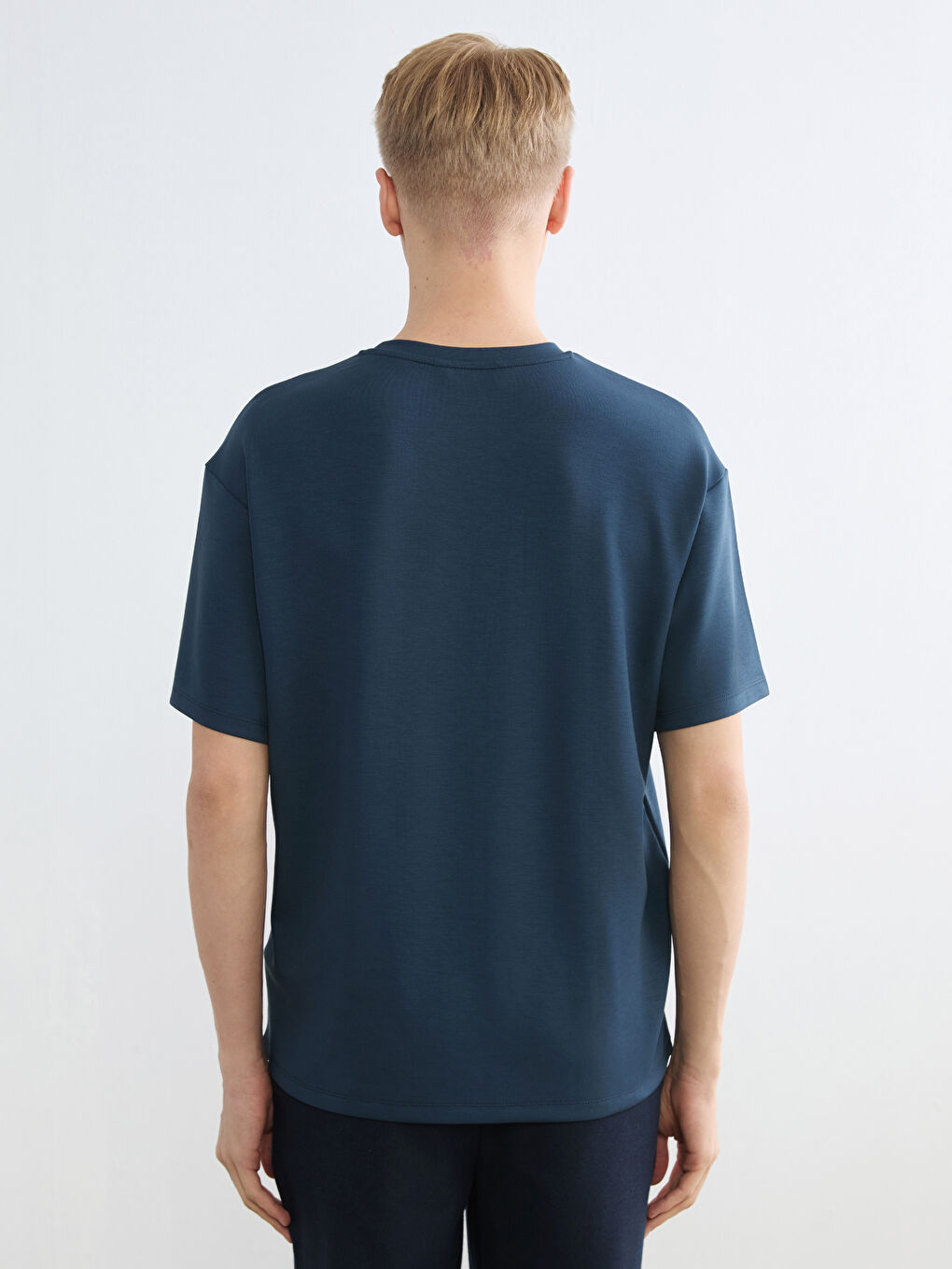 İndigo Loose Fit Basic Soft Touch Tişört-3