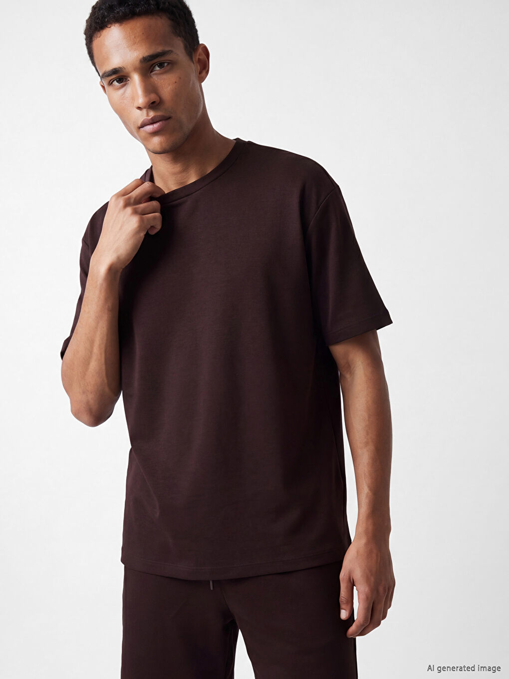 Man Plum T-Shirt-1