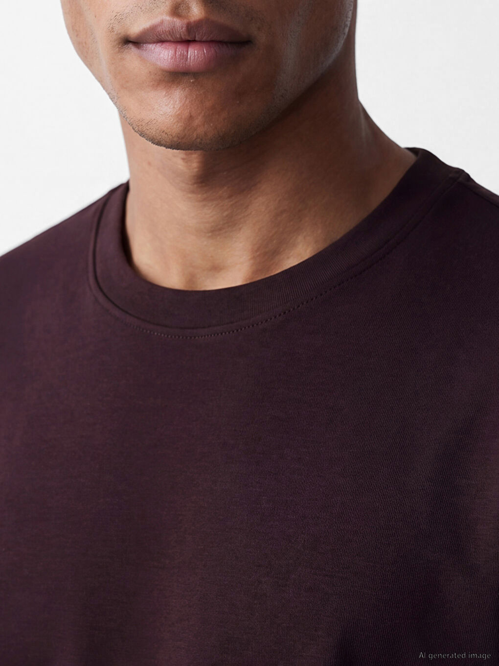 Man Plum T-Shirt-4