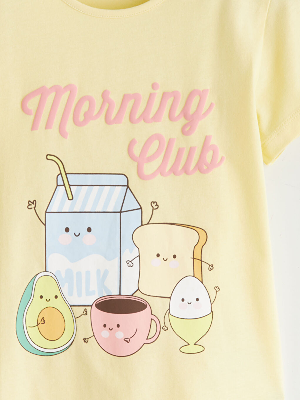 Қыздар сары Пижама жинағы-5