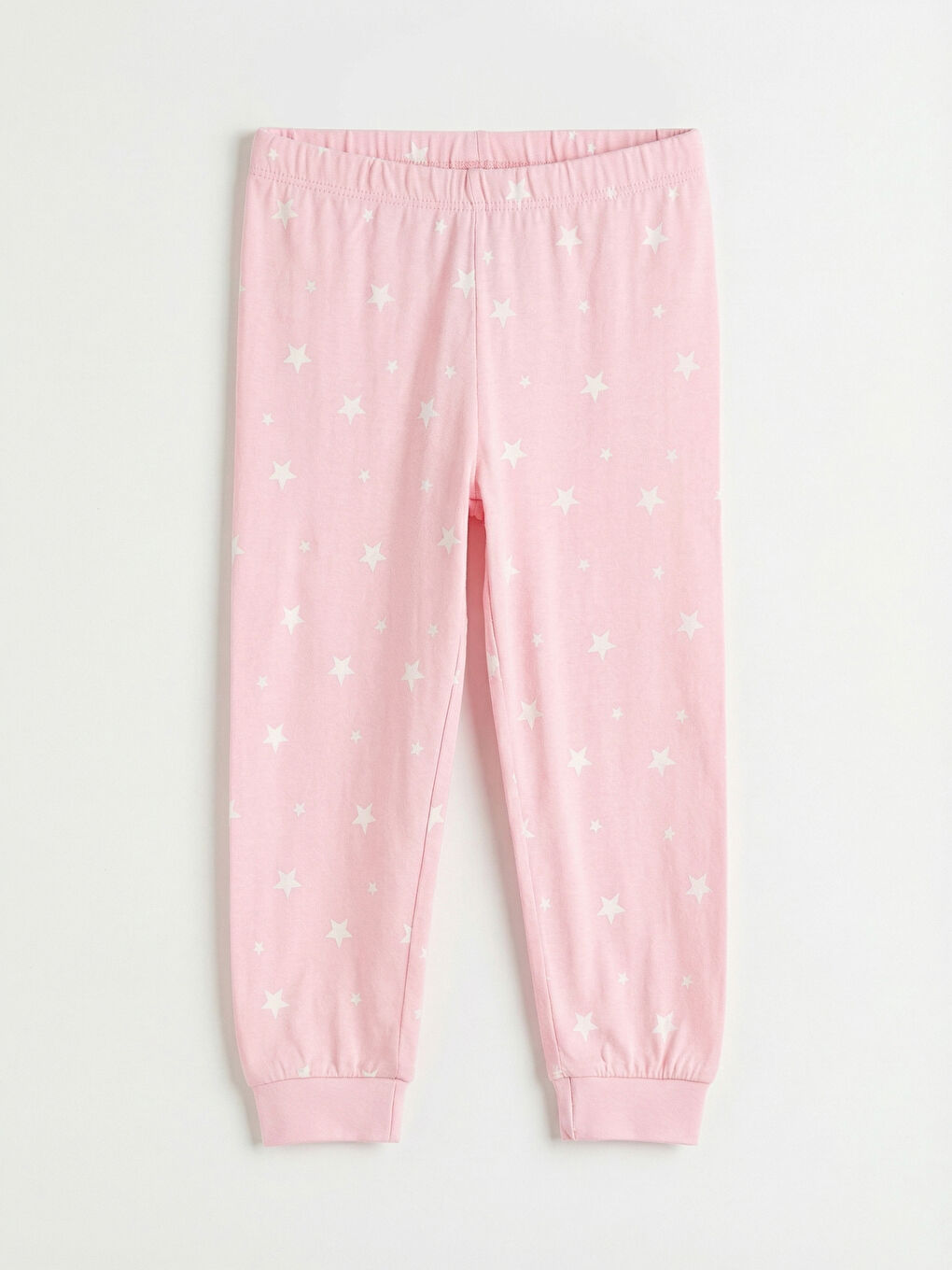 Ekru Bisiklet Yaka Baskılı Kız Bebek Pijama Takım-3