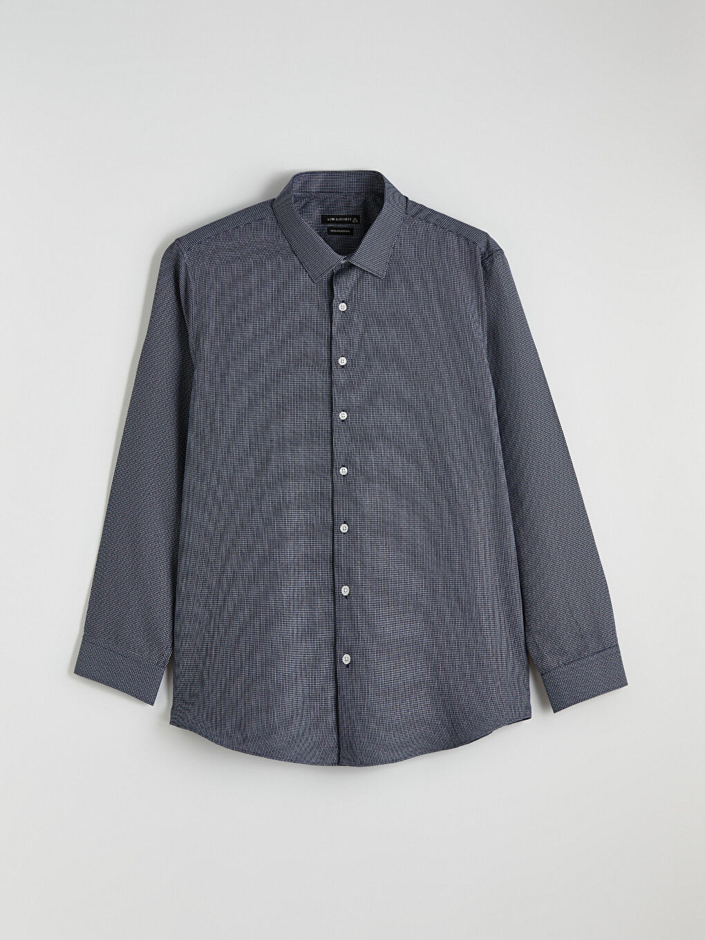 Regular Fit Plaid Gabardine Shirt-4
