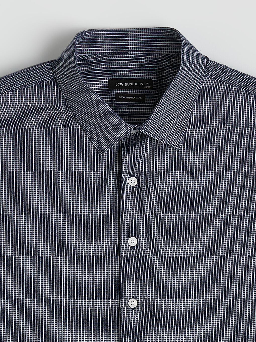 Regular Fit Plaid Gabardine Shirt-5