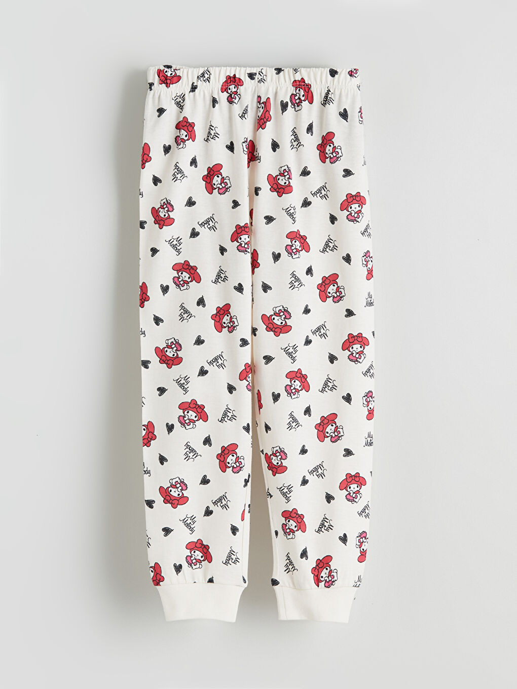 Ekru My Melody Baskılı Kız Çocuk Pijama Takımı-4