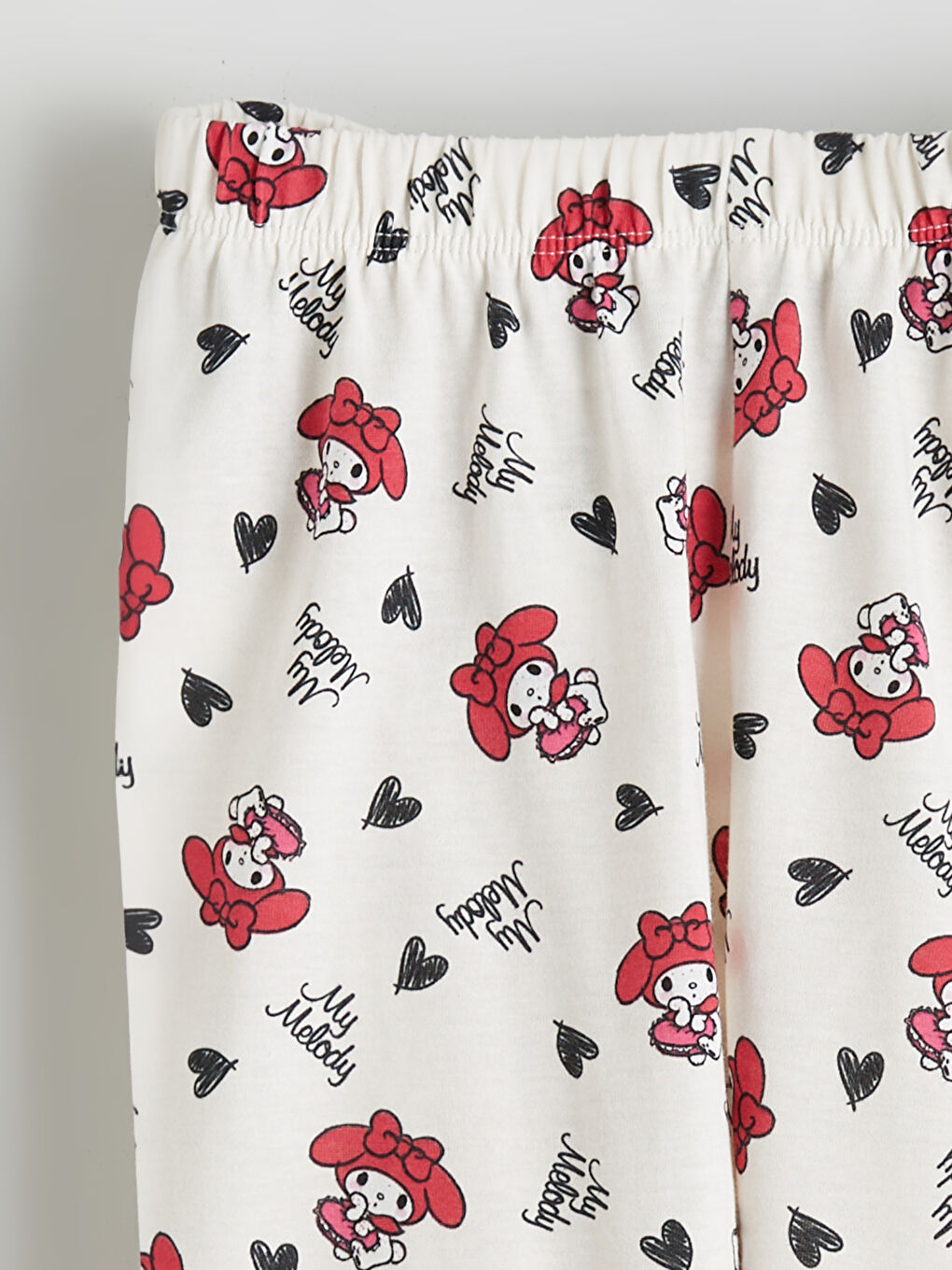 Ekru My Melody Baskılı Kız Çocuk Pijama Takımı-5