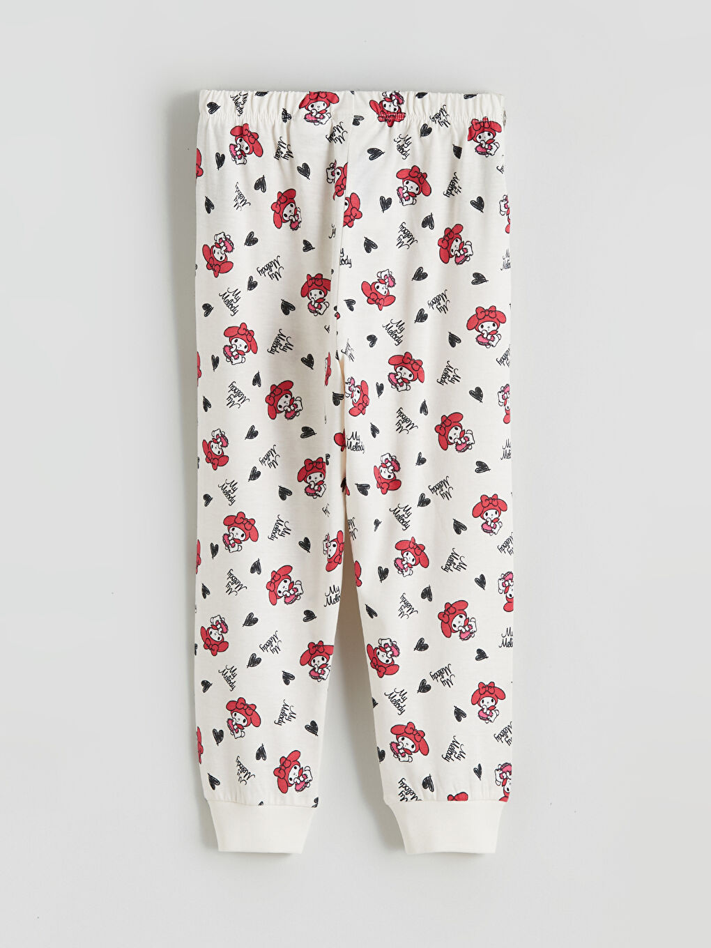 Ekru My Melody Baskılı Kız Çocuk Pijama Takımı-6