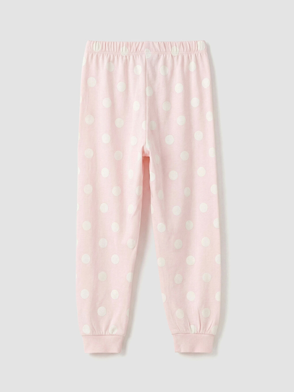 Pembe Bisiklet Yaka Desenli Kız Çocuk Pijama Takımı 2'li-2
