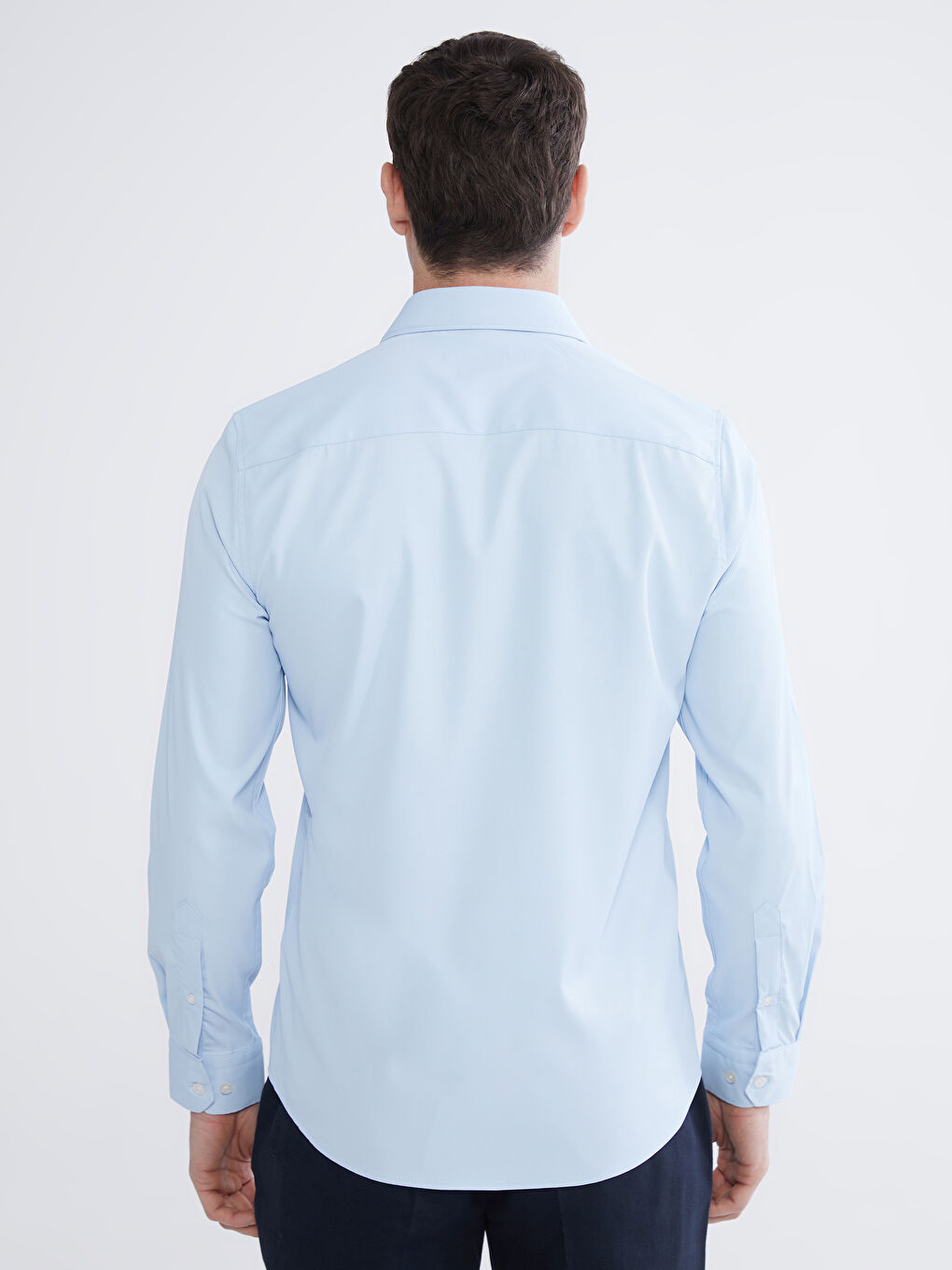 Mavi Slim Fit Uzun Kollu Erkek Gömlek-6