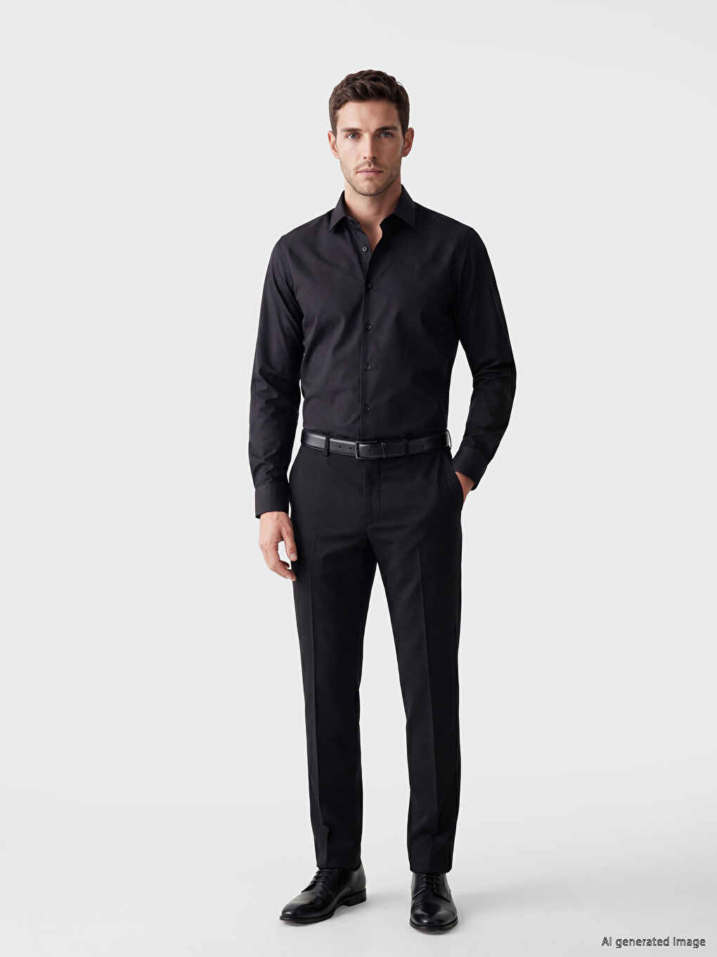 Slim Fit Textured Men's Shirt-1