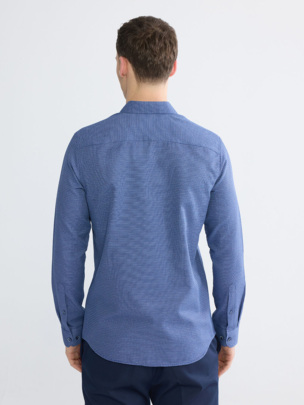 قميص كحلي رجل-3