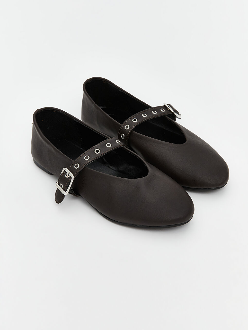 Faux Leather Women's Ballet Flats