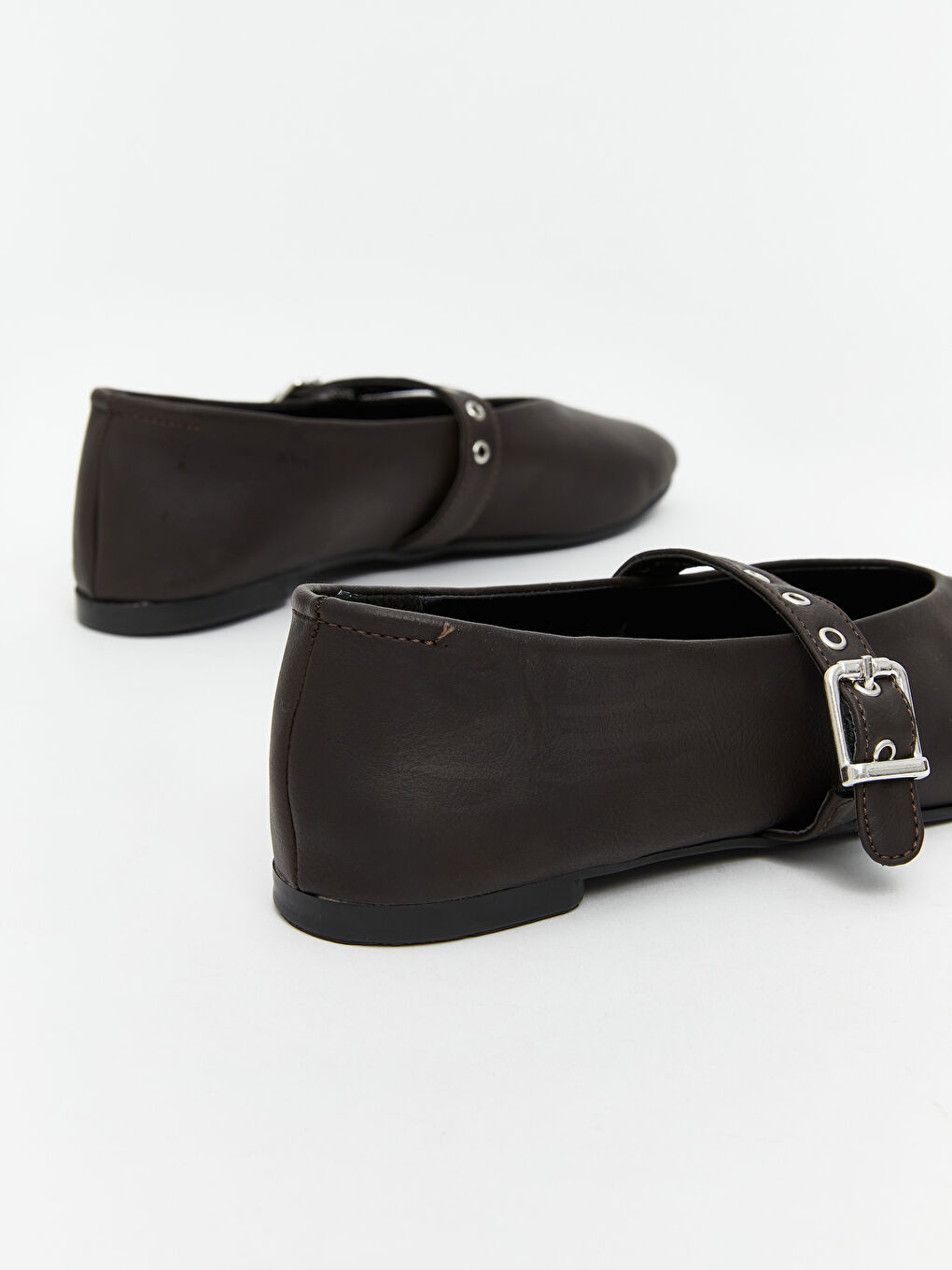 Faux Leather Women's Ballet Flats-4