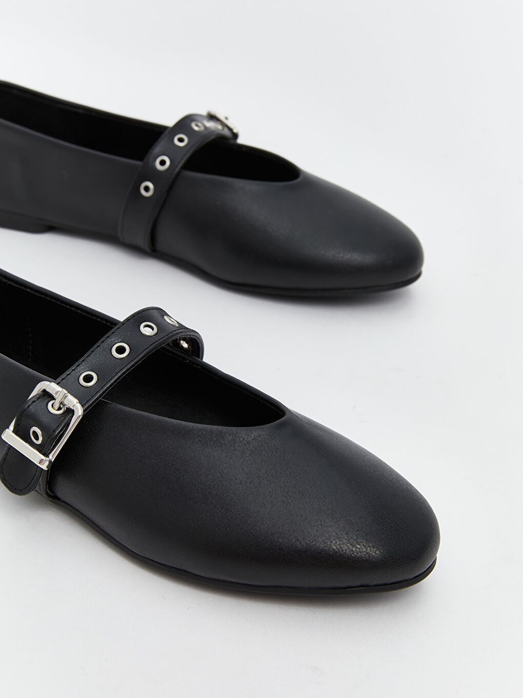 Faux Leather Women's Ballet Flats-2