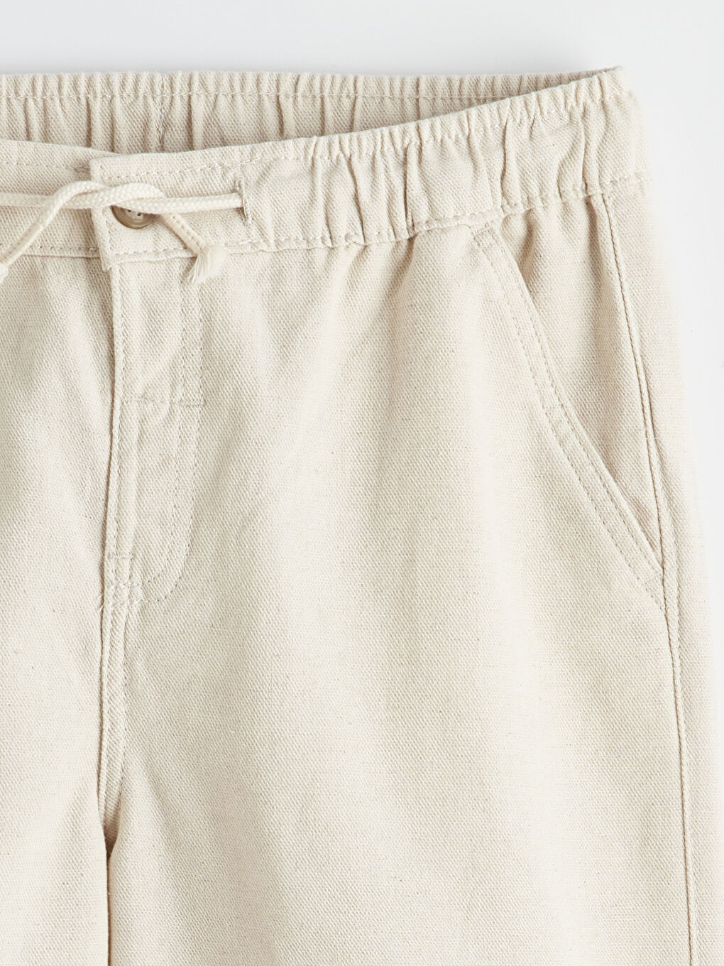 Linen Blend Boys' Shorts-1