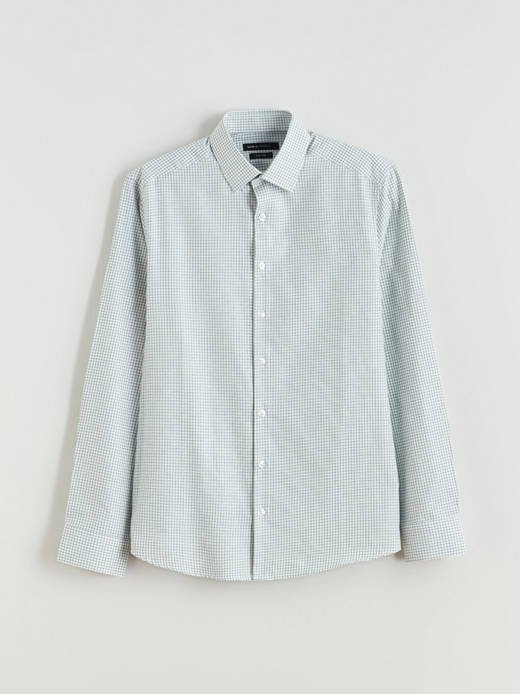 Slim Fit Plaid Men's Shirt-4