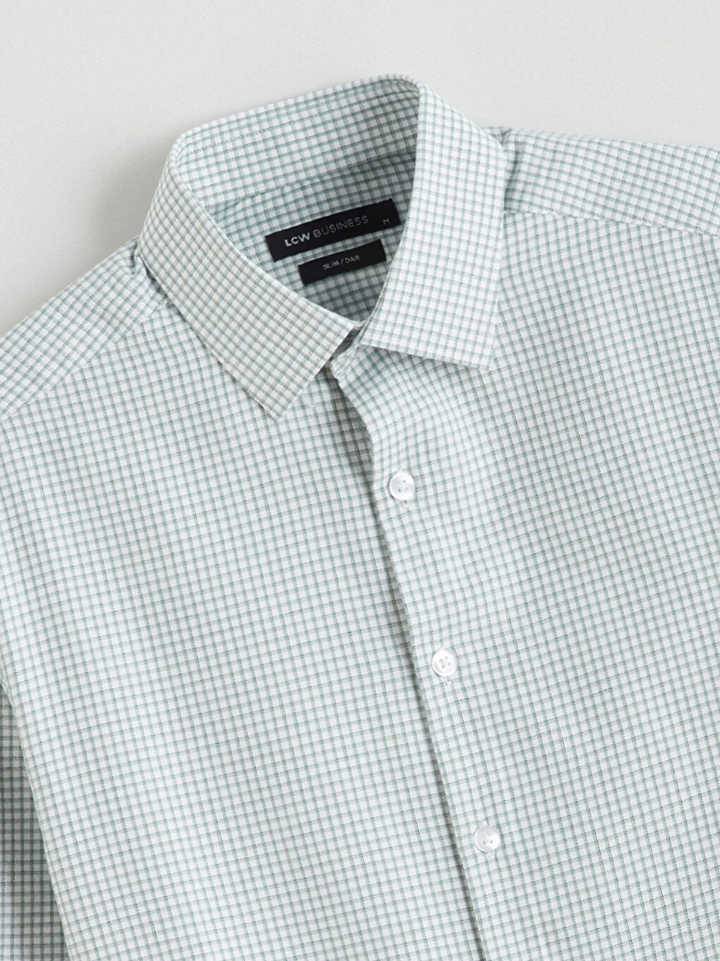 Slim Fit Plaid Men's Shirt-5