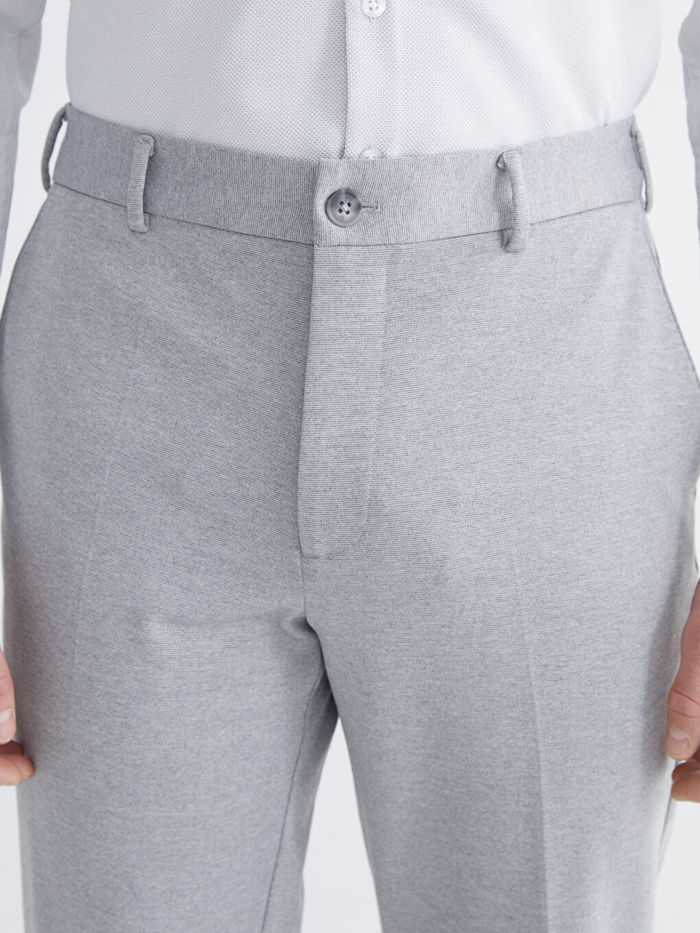 Gri Slİm Fit Erkek Kumaş Pantolon-2