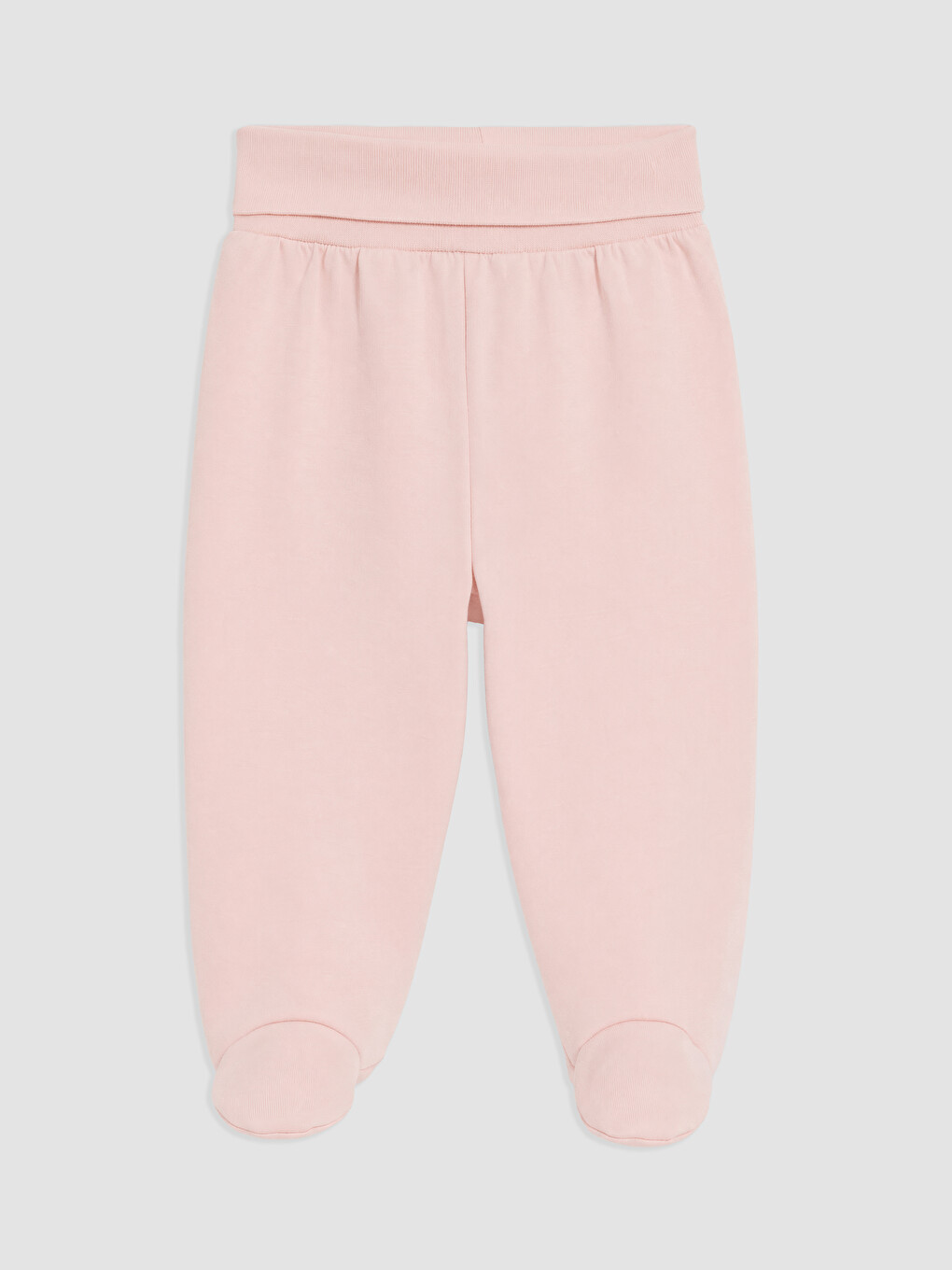 Pembe Kız Bebek Patikli Pijama Alt
