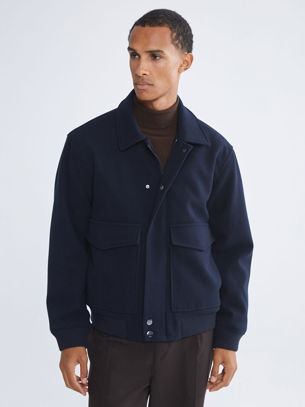 Standard Fit Collared Neck Men's Cachet Coat