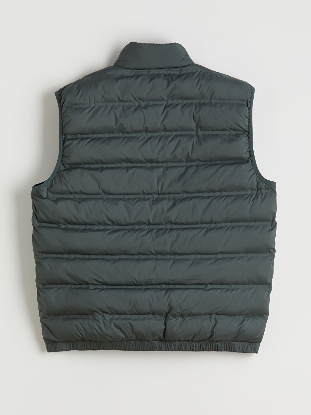 Yeşil Standart Kalıp Dik Yaka Erkek Şişme Yelek-6