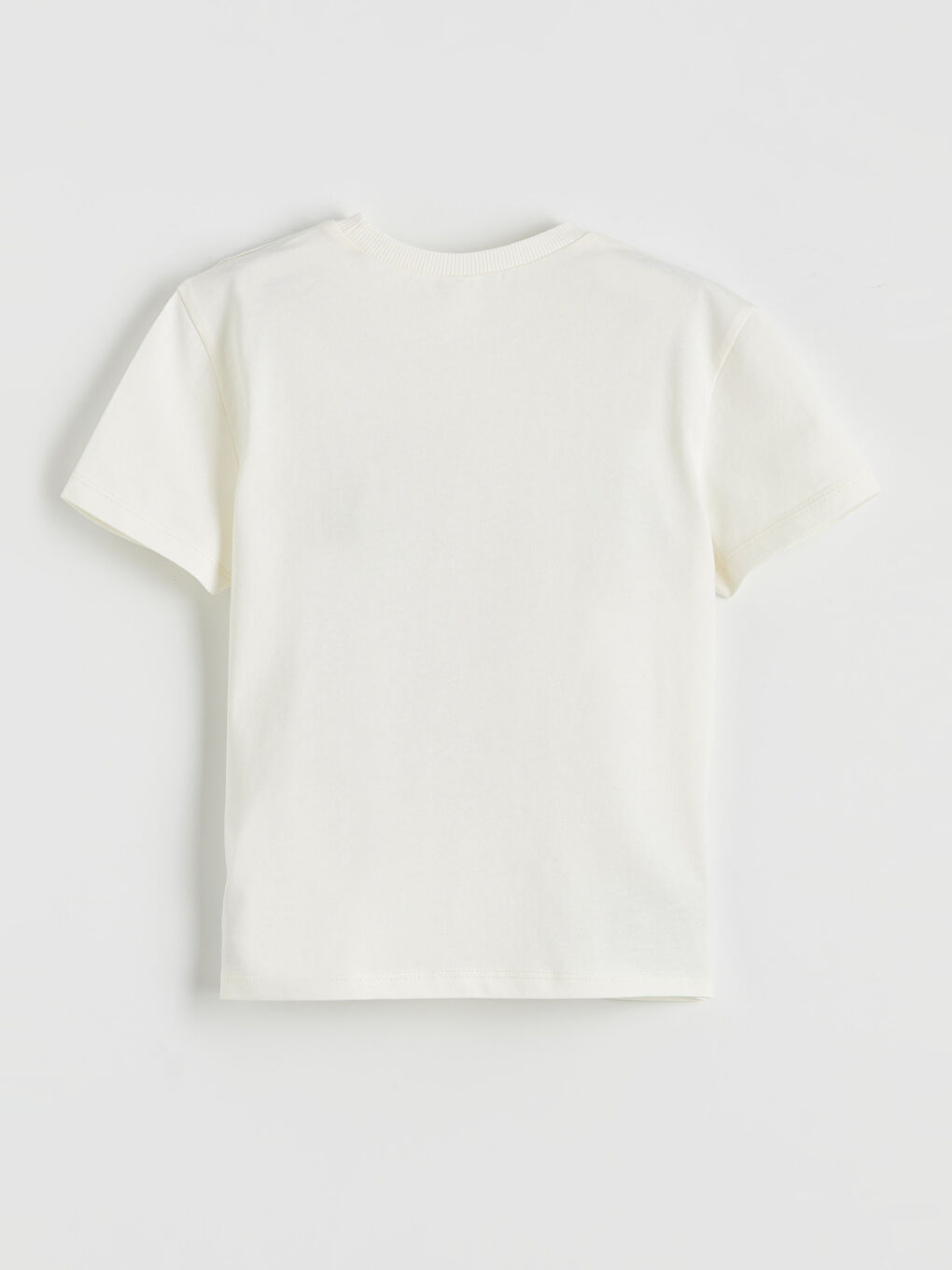 Bej Bisiklet Yaka Baskılı Erkek Çocuk Tişört-1