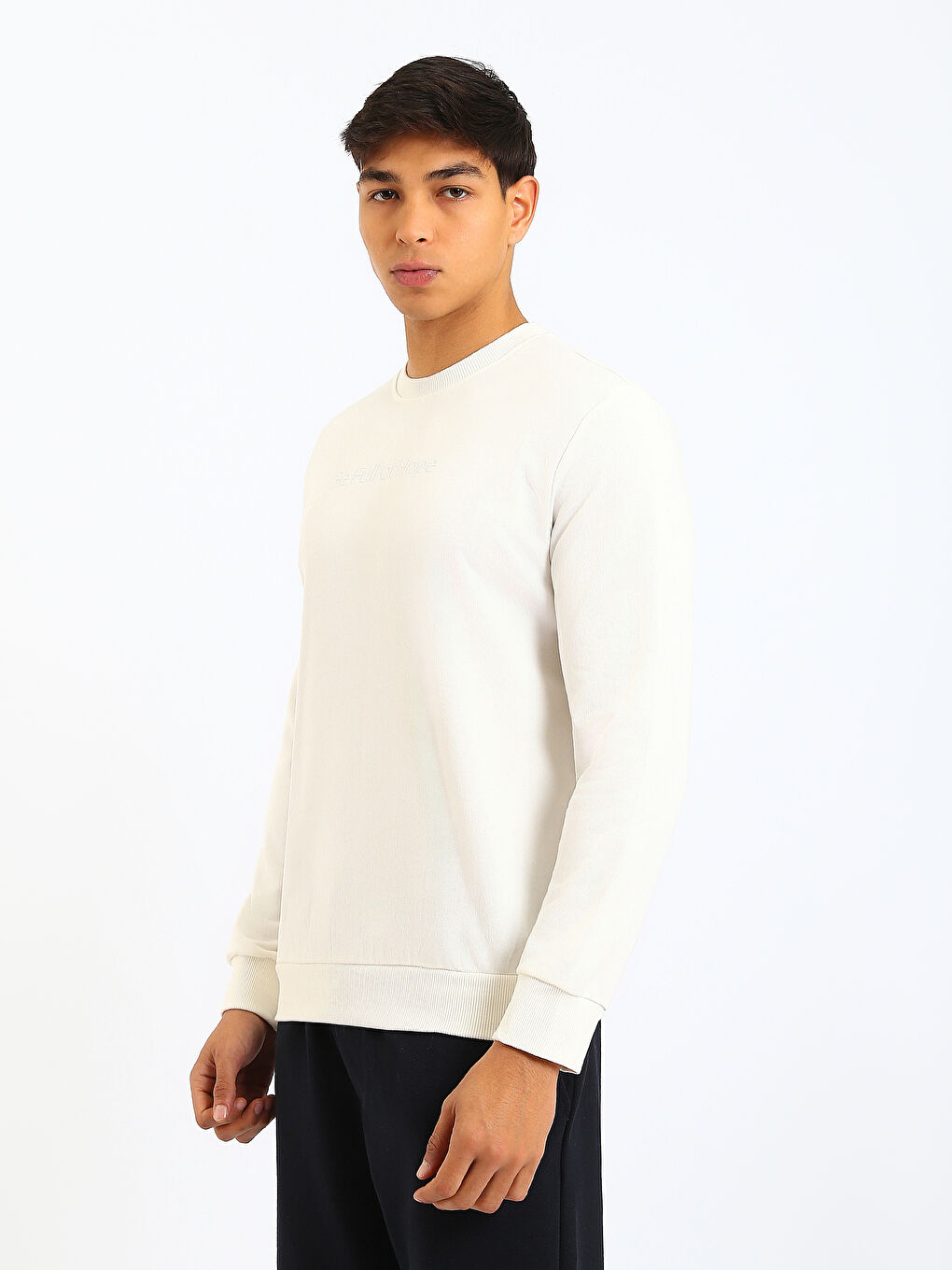 Man ECRU Sweatshirt-3