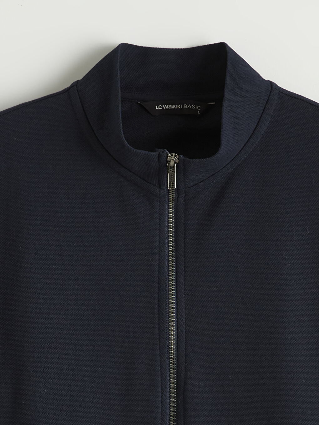 سويتشيرت رجالي كلاسيك بقصة مريحة وسحاب مع ياقة واقفة-5