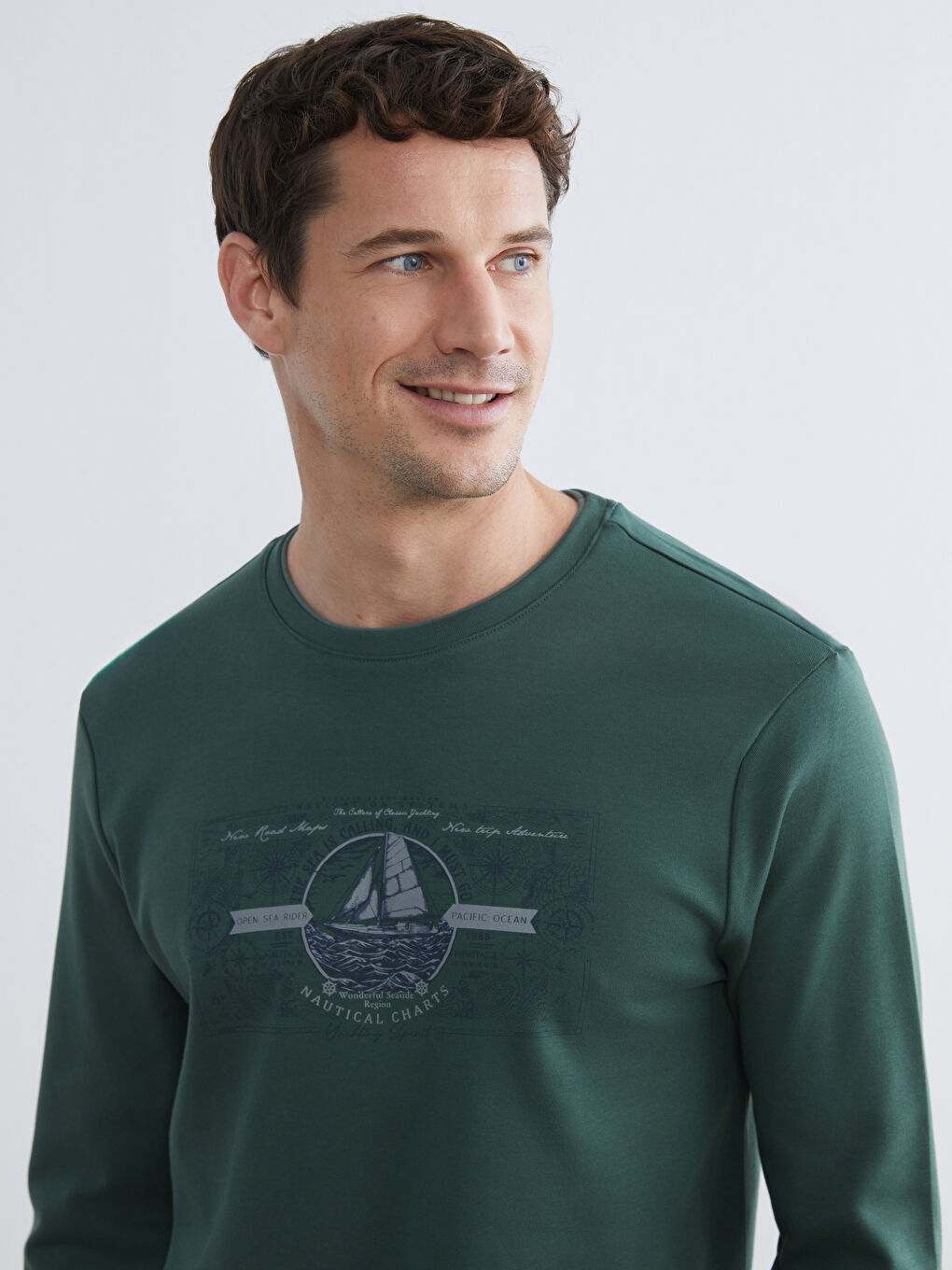 Men's Long-Sleeve Crew Neck T-Shirt
