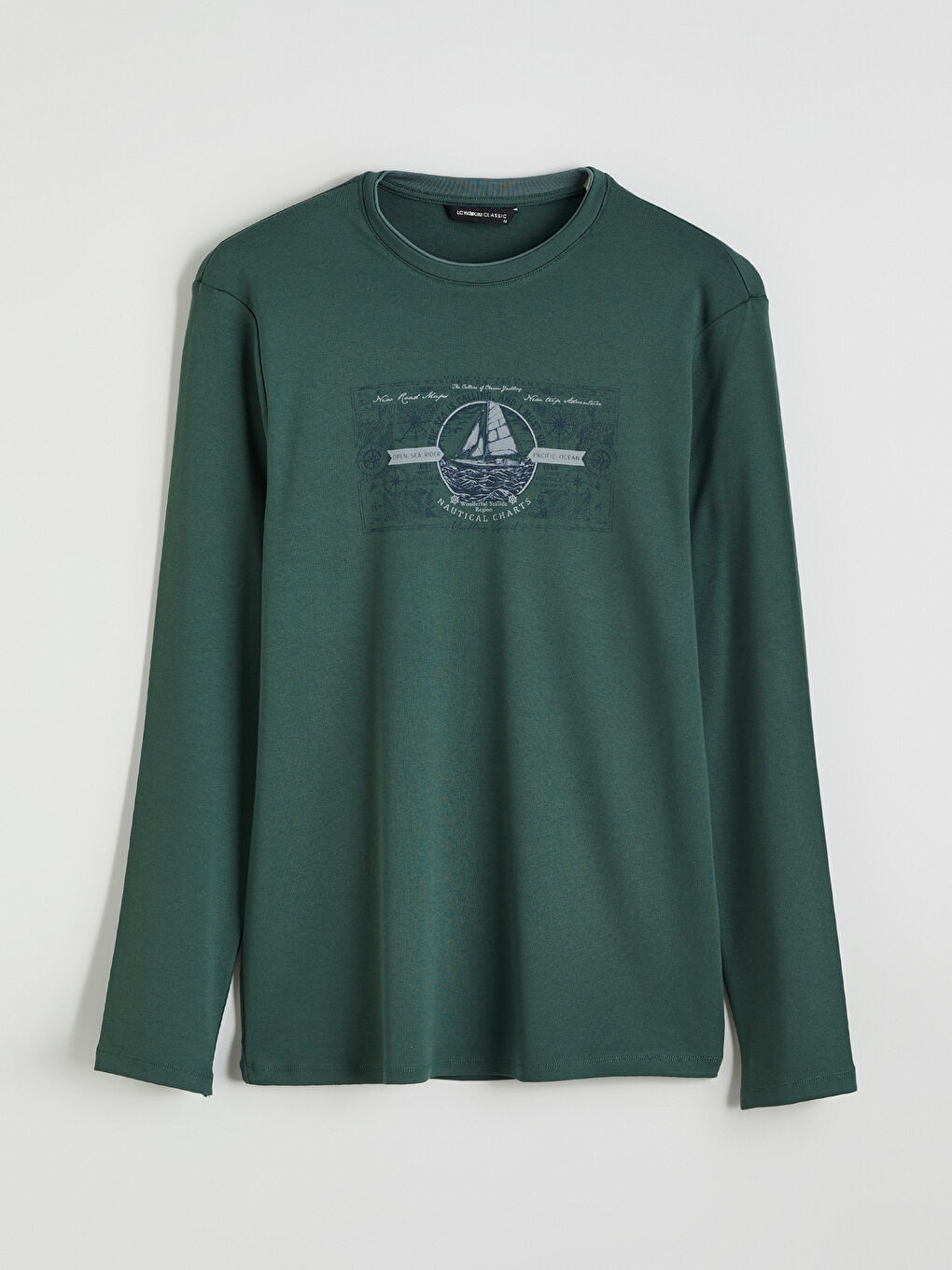 Men's Long-Sleeve Crew Neck T-Shirt-4