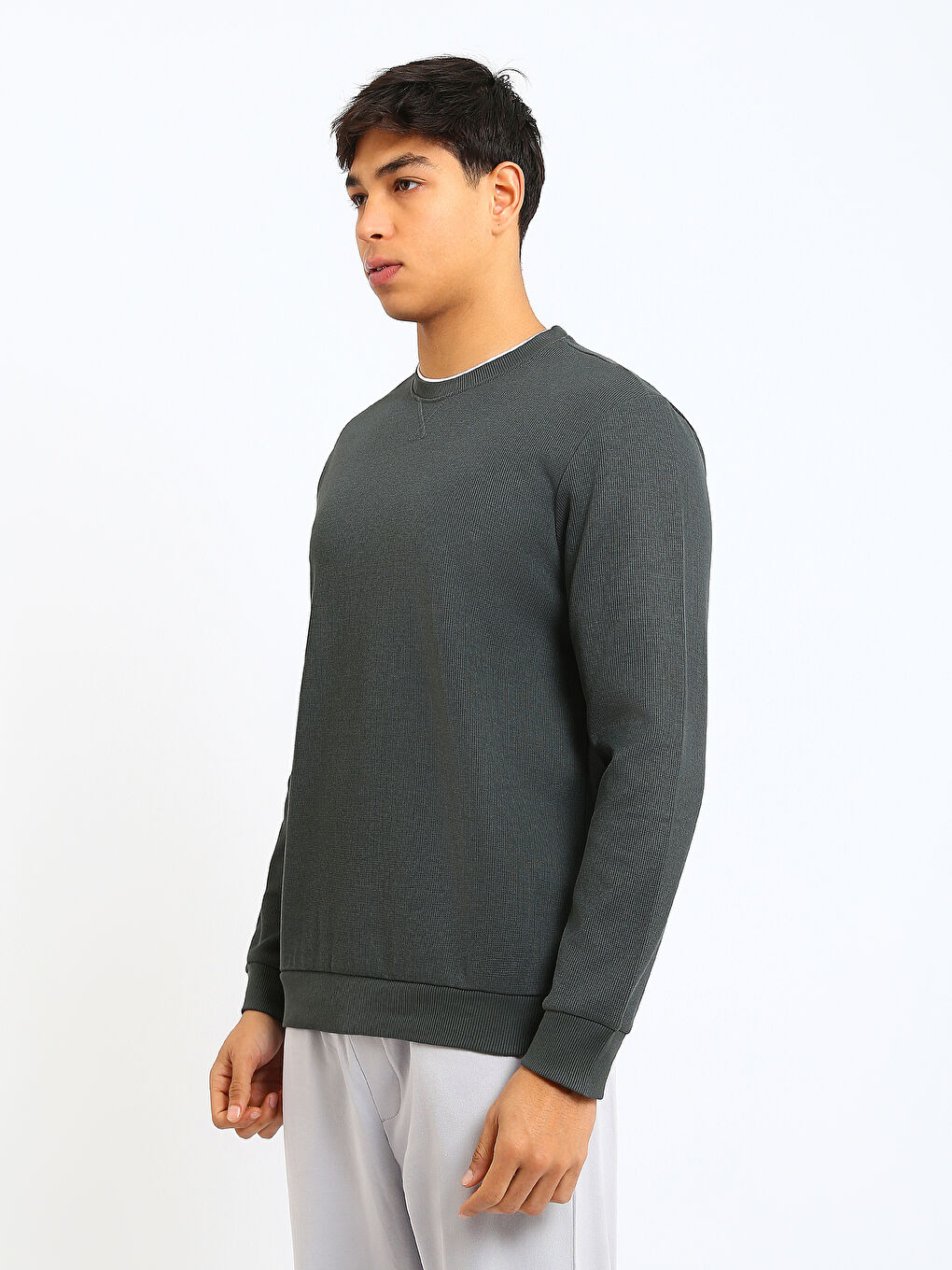 Crew Neck Men's Sweatshirt-3