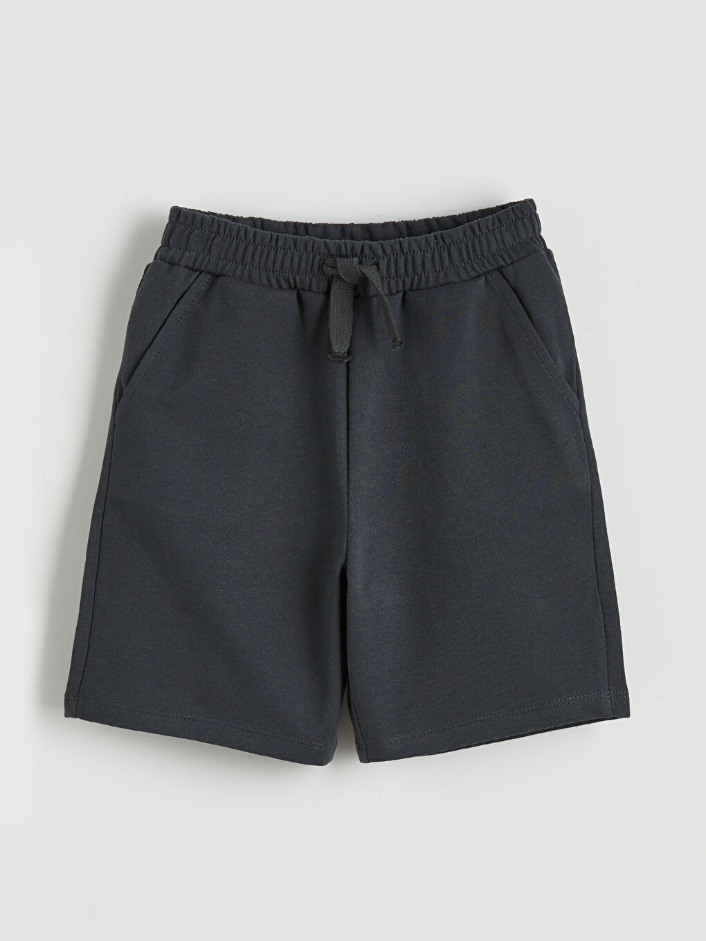 Antrasit Beli Lastikli Erkek Çocuk Şort