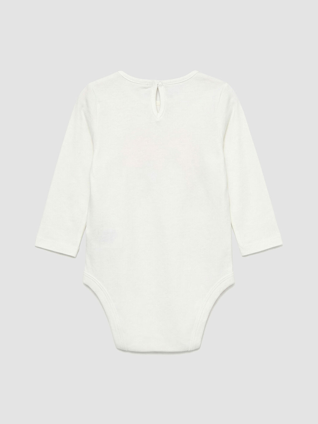 Ekru Nakışlı Kız Bebek Çıtçıtlı Body ve Tayt-2